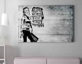 Wallity Lienzo Decorativo Banksy WY136 70 x 100 cm
